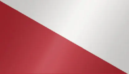 Crystal White / Cranberry Red
